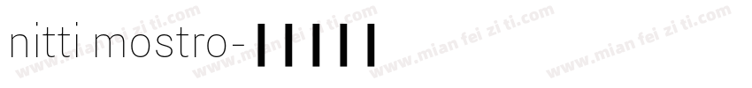 nitti mostro字体转换